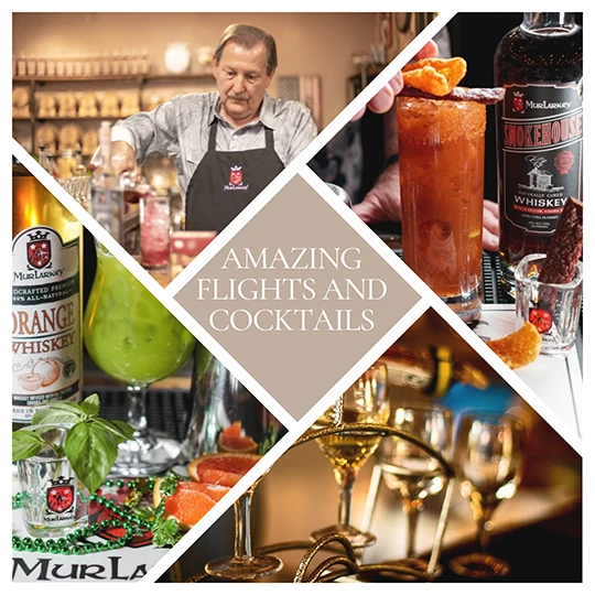 Join us for flights of spirits or cocktails every Thursday and Friday